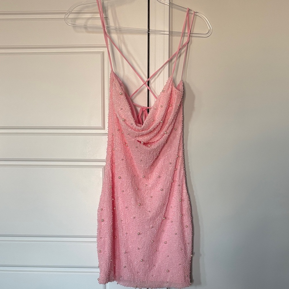 Windsor Pink Beaded Dress